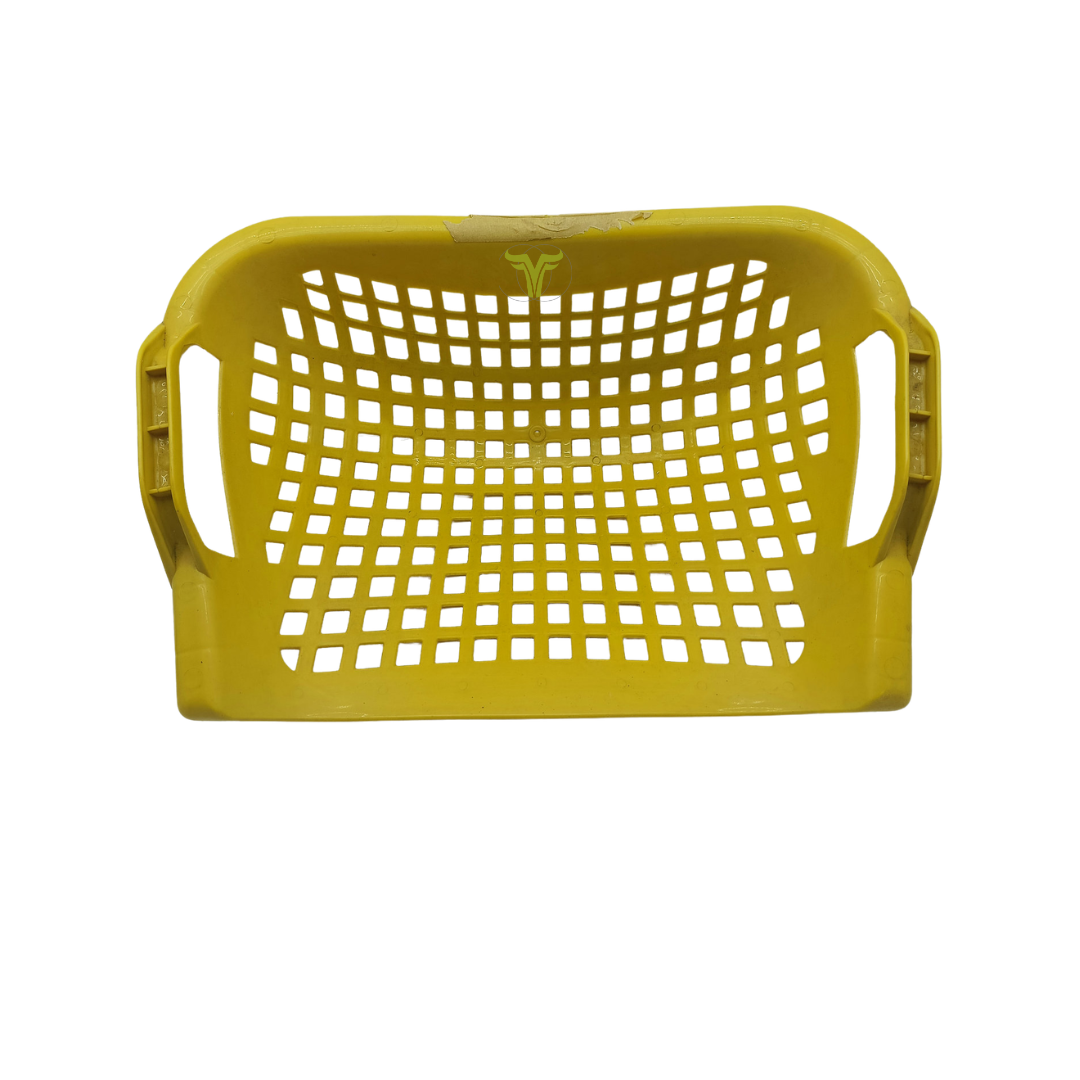 SQUARE BASKET   (PUNGKIS KUNING) 480MM (L) x 330MM (W) x 210MM (H) with Handle