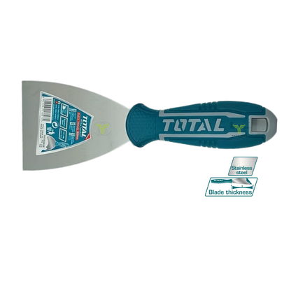 TOTAL Putty Trowel 80MM Stainless Steel,  Fine Polished THT83806
