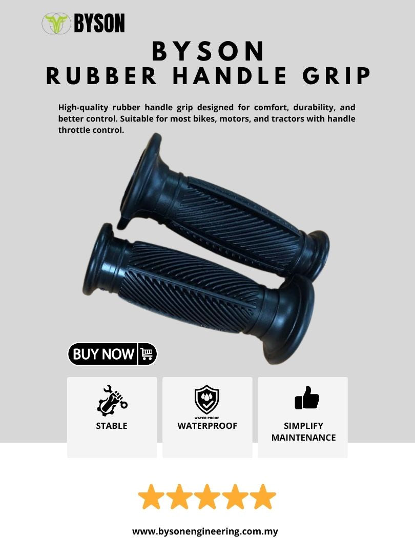 BYSON Rubber Handle Grip for 3-Wheel Agriculture Truck — product detail view